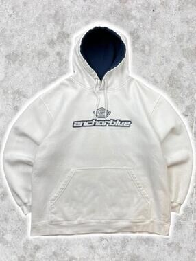 2000's Anchor Blue 3D Graphic Hoodie